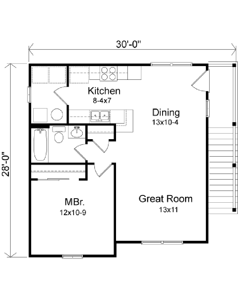 Garage Studio Apartment Floor Plans