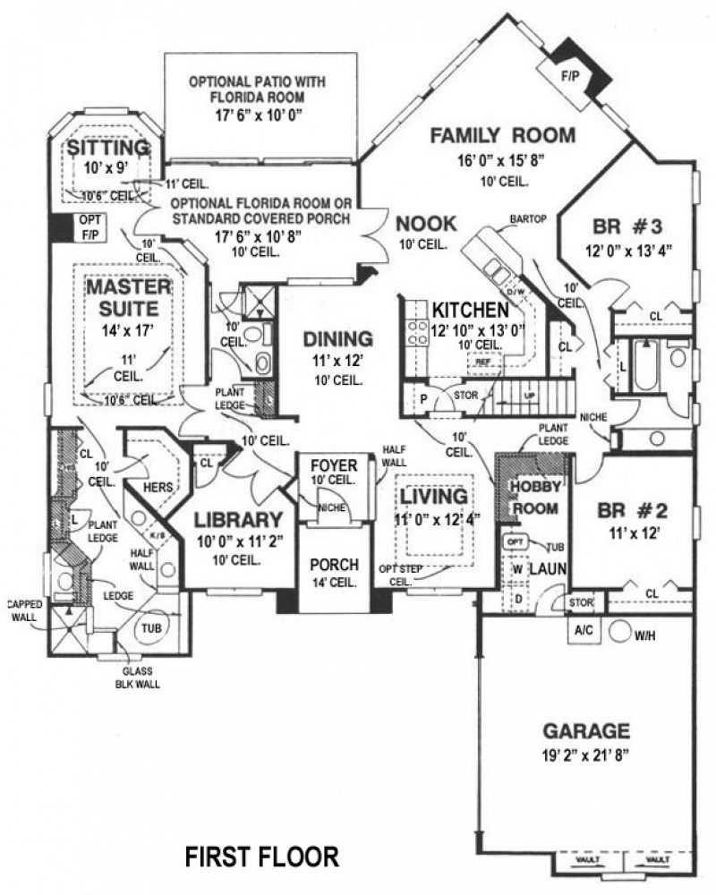House Plan H2972A Contemporary, Luxury