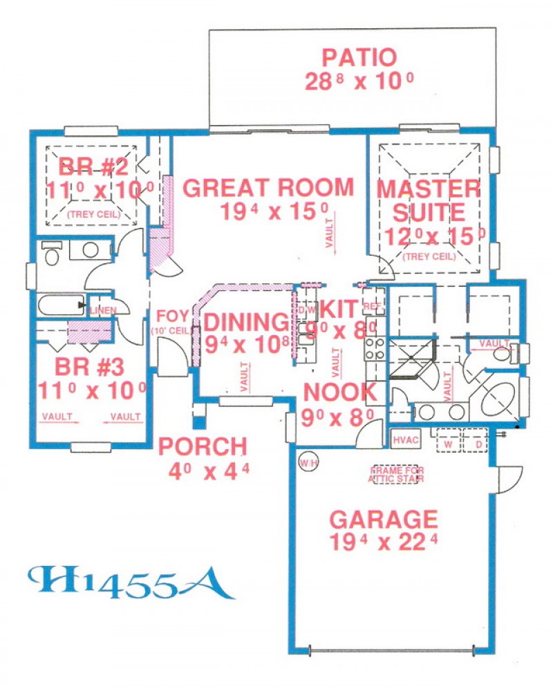 House Plan H1455A Contemporary