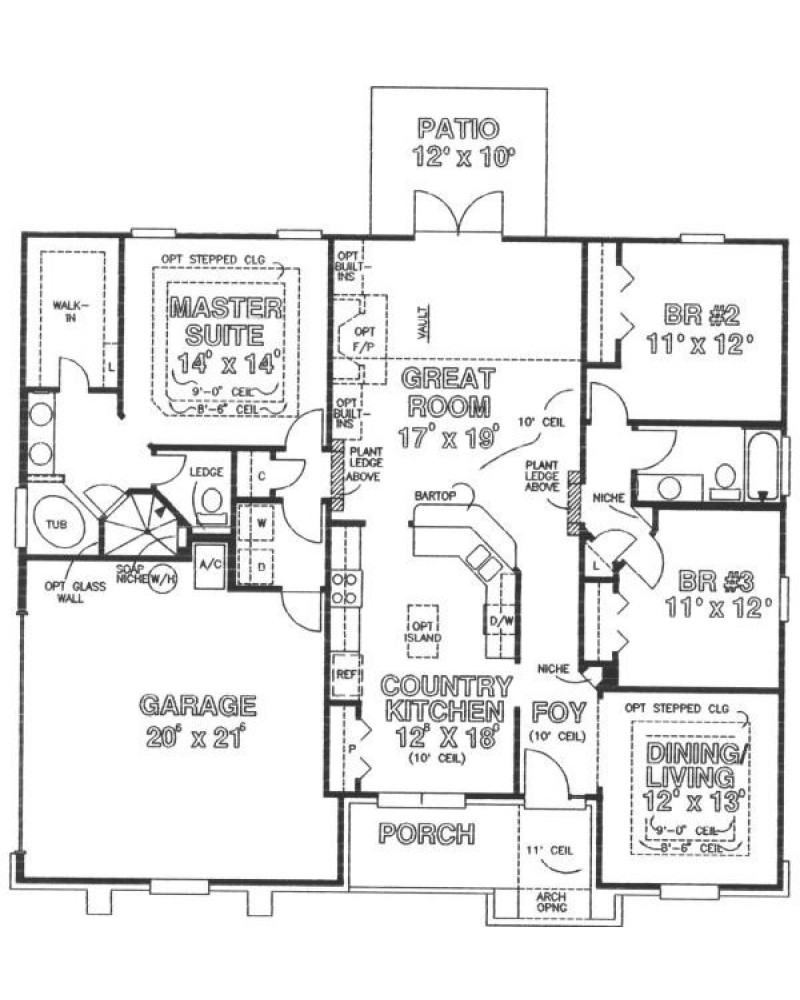 House Plan H1742A Traditional
