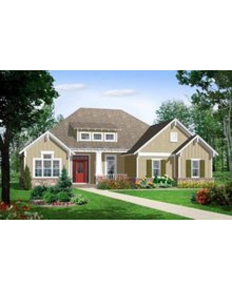 AmazingPlans.com House Plan #HPG-1655 - Country, European - French
