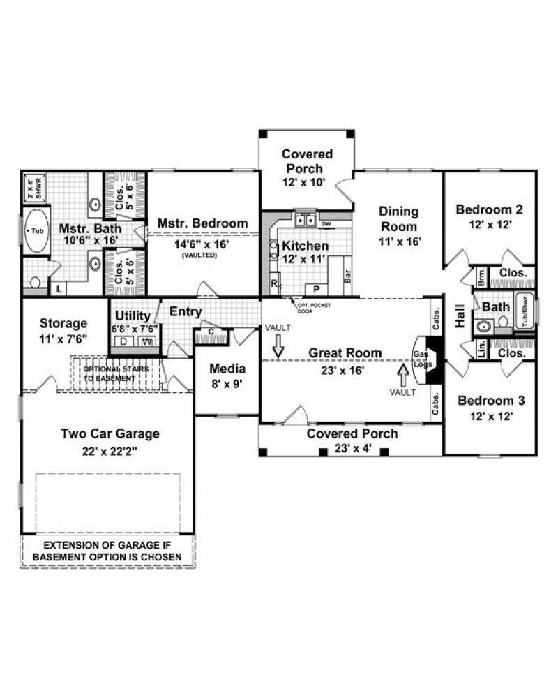 House Plan hpg18002 Country, Ranch