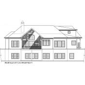 REAR ELEVATION BASEMENT PLAN