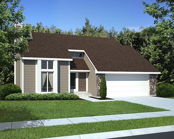 Contemporary House Plan 34800