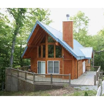 Cabin House Plan h-886-3a